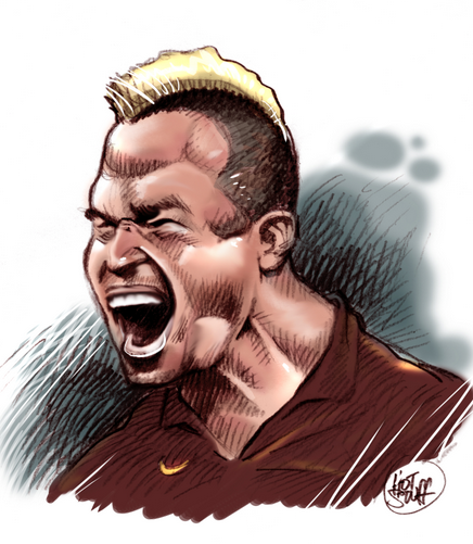 快来看罗马炫酷漫画|罗马|德罗西|托蒂|懂球帝