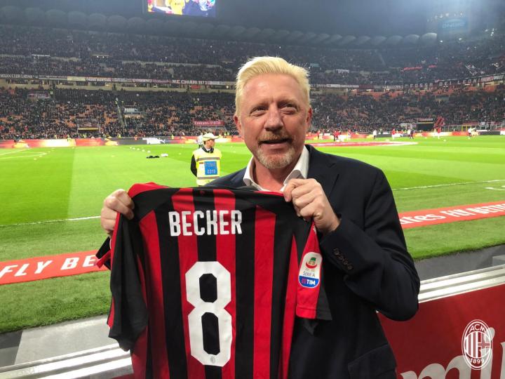 德国网球名将鲍里斯贝克尔闪现