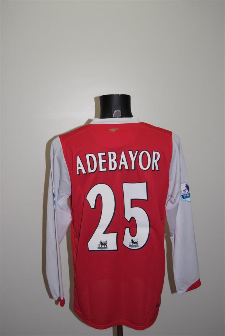 博物馆收录了2006-2007赛季英超揭幕战阿德巴约代表阿森纳的25号球衣