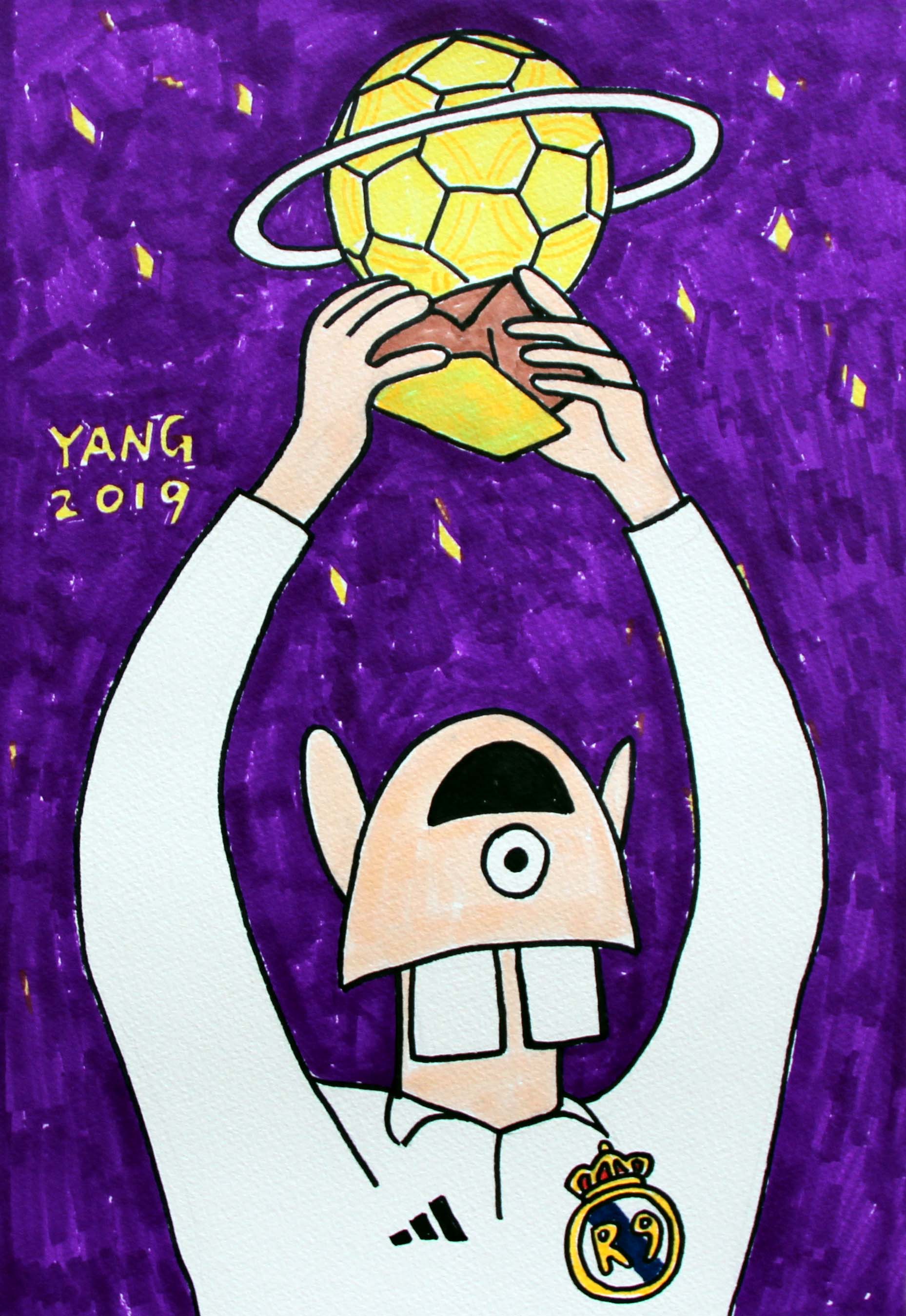 大杨漫画:外星人罗纳尔多