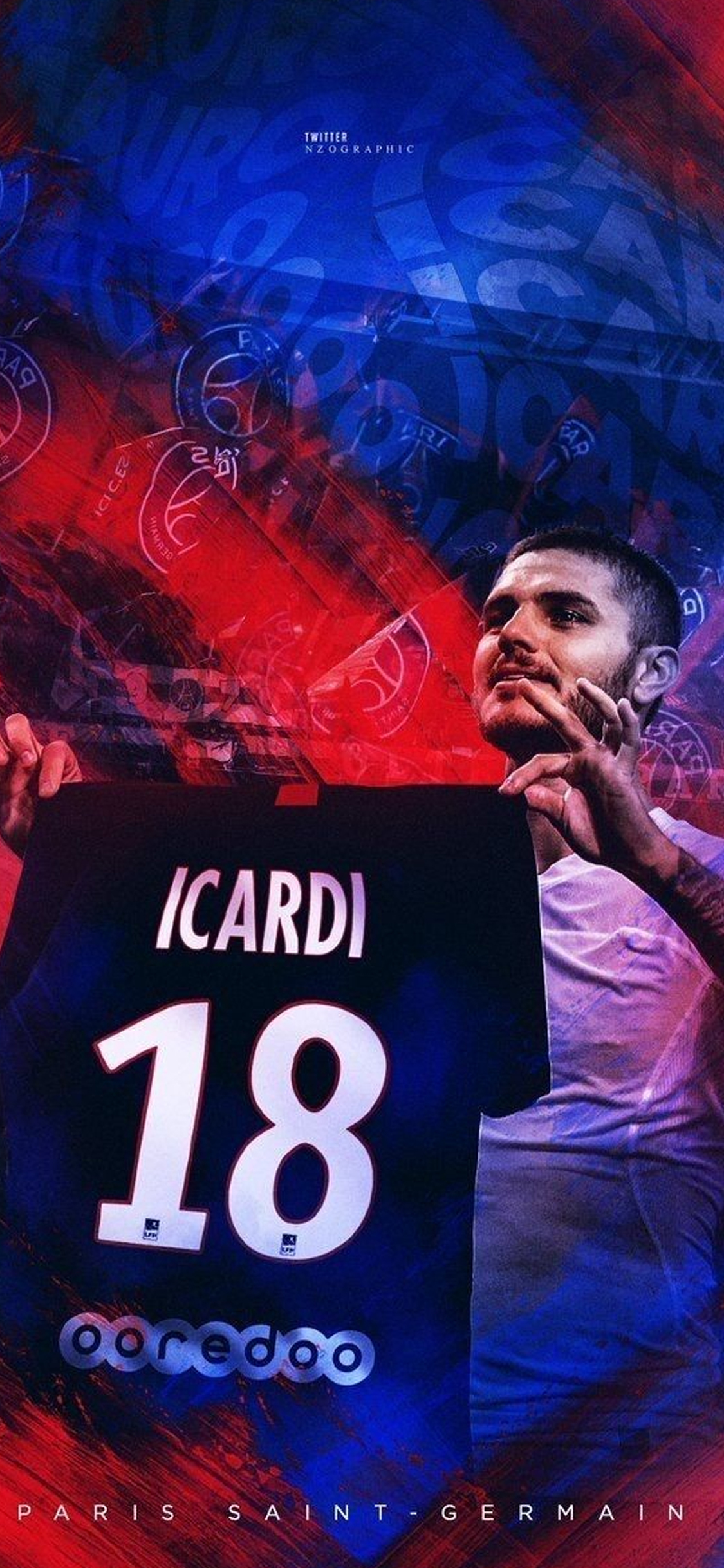 侠世壁纸法甲巴黎圣日耳曼伊卡尔迪手机壁纸第一期