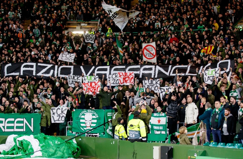 欧足联凯尔特人罚款15万欧元拉齐奥罚款1万欧元