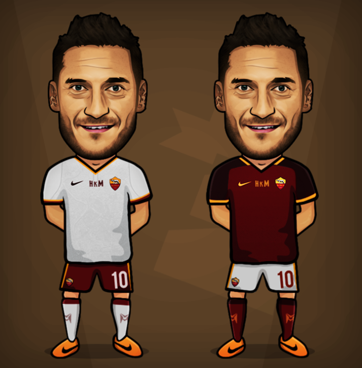 卡通画|罗马|萨拉赫|皮亚尼奇|沙拉维|弗洛伦齐|纳因戈兰|托蒂|吕迪格