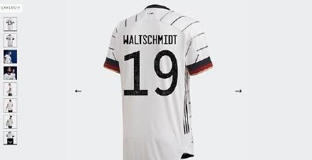 阿迪达斯发布德国队新球衣,有两位球员的名字被拼错了
