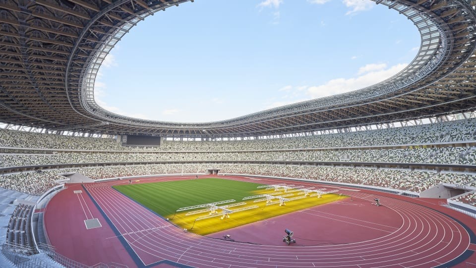 东京奥运会主体育场:新国立竞技场完工