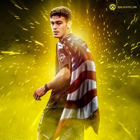 17岁零82天,美国小将雷纳成为德国杯历史最年轻进球队员|多特蒙德