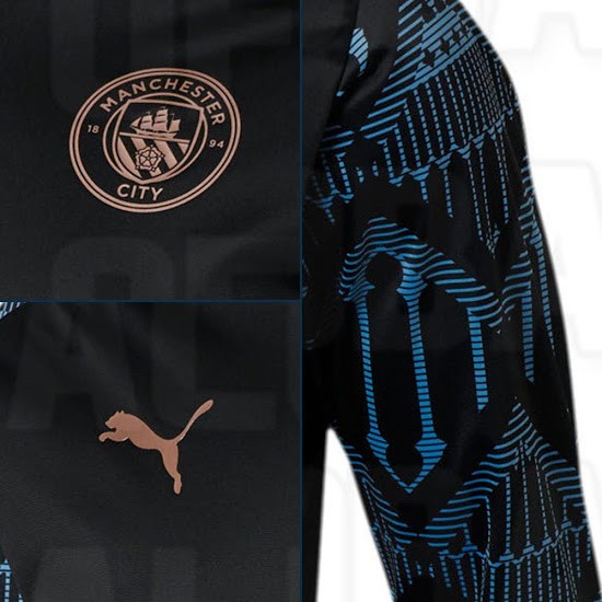 曼城20202021赛季客场球衣设计理念曝光一身黑