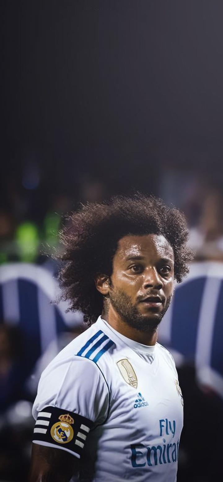 踢球侠壁纸:西甲皇马马塞洛高清全面屏手机第一期