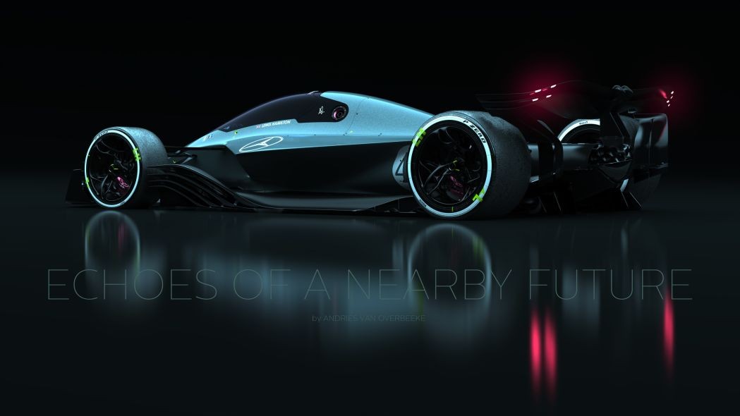 科幻感十足荷兰汽车设计师发布未来f1赛车概念图