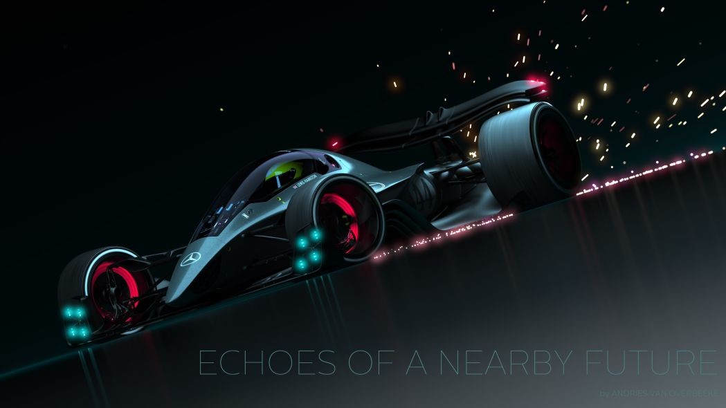 科幻感十足荷兰汽车设计师发布未来f1赛车概念图