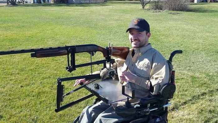 在美国看见坐这种轮椅的,请务必离他远点