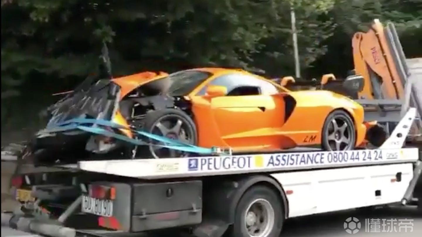 前f1车手苏蒂尔撞毁迈凯伦塞纳lm该车全球限量20台