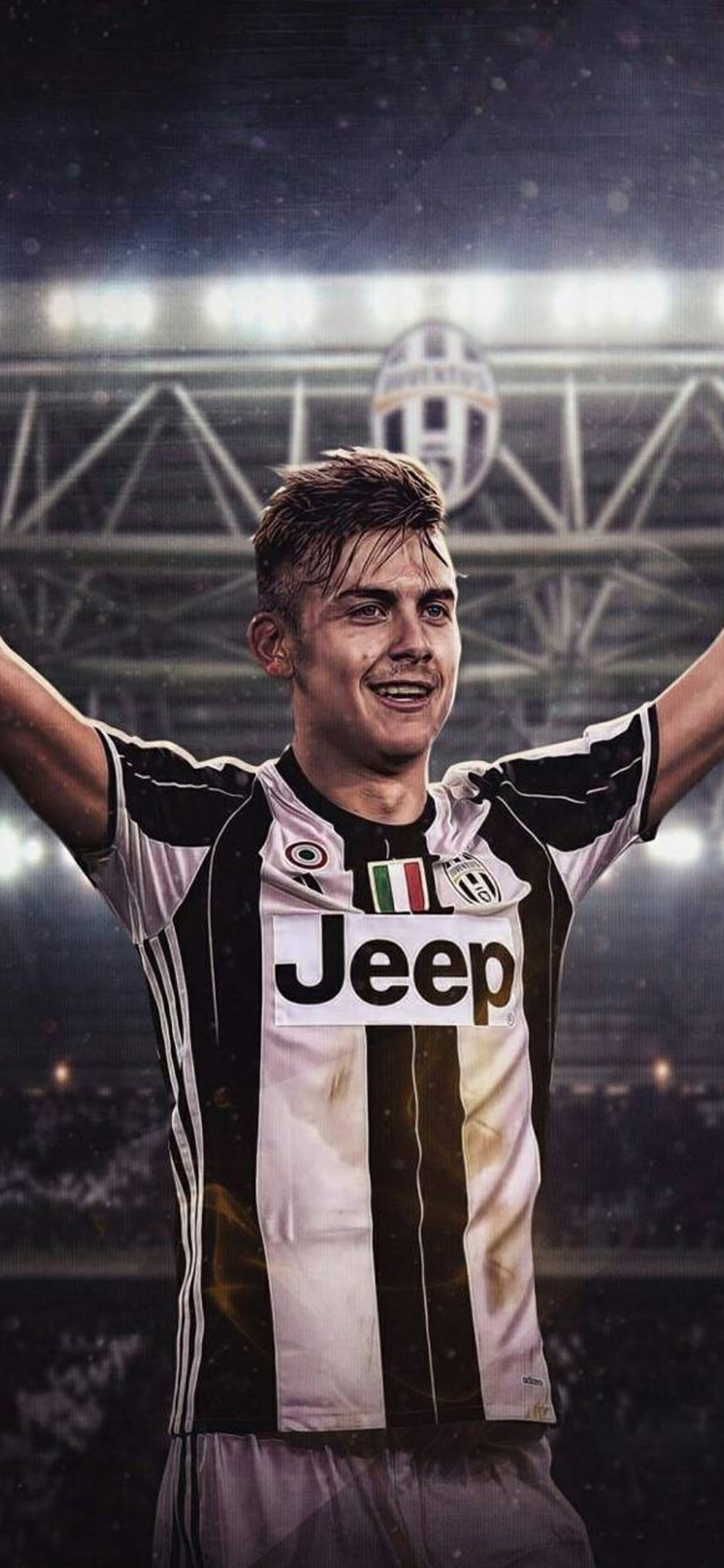 踢球侠壁纸:意甲尤文图斯迪巴拉高清全面屏手机第三期