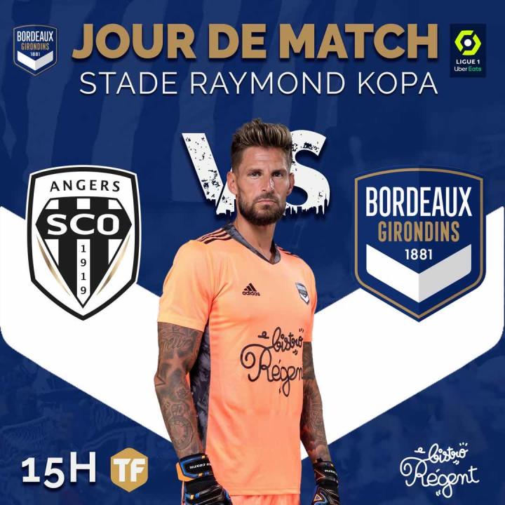 比赛日:法甲第二轮 昂热vs波尔多