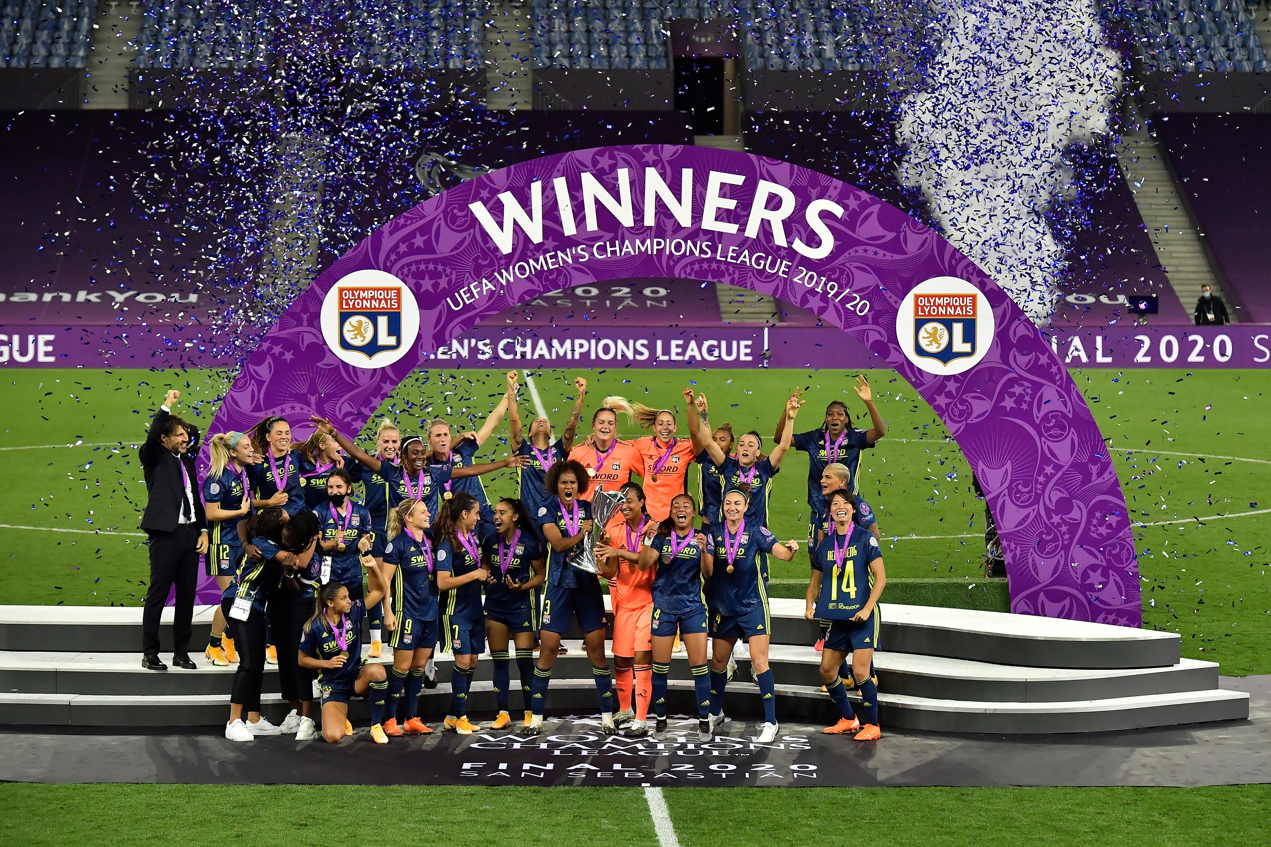 7次夺得欧冠在冠军榜上遥遥领先其他欧洲女足豪强