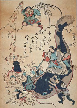 鹿岛非常崇拜日本神话传说中的武瓮槌大神,而这位神祇的神使就是鹿