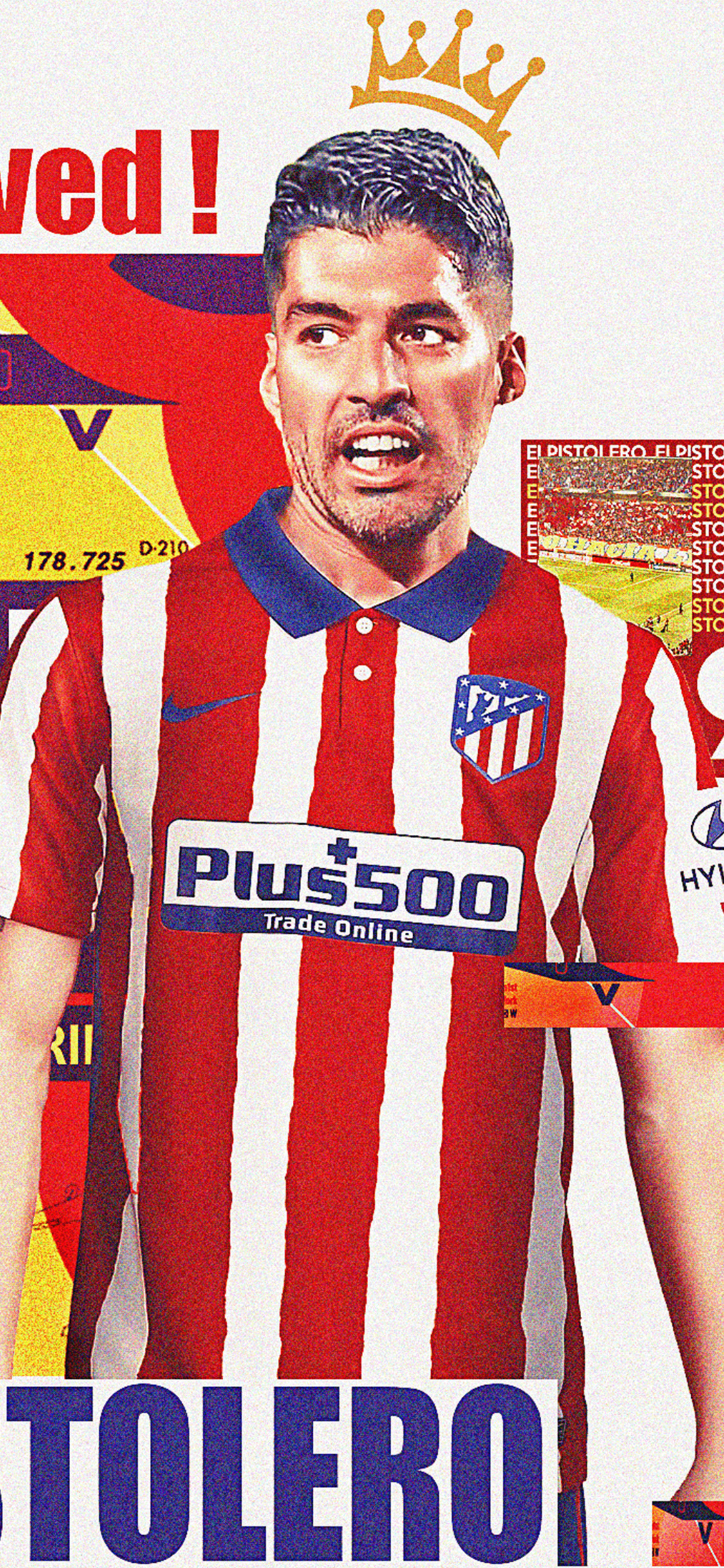 踢球侠壁纸西甲马竞苏亚雷斯高清全面屏手机第三期