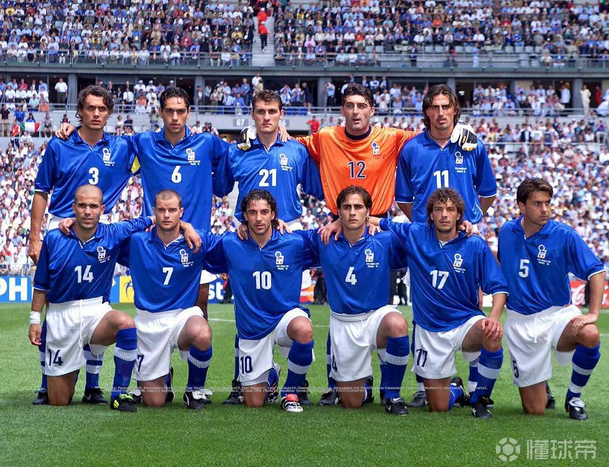 意大利国家队首发11人有知道这是哪一年的阵容吗