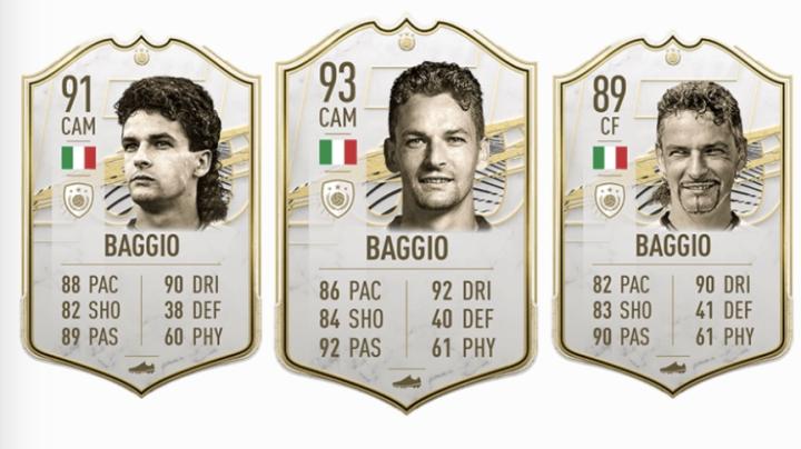 罗伯特巴乔fifa传奇卡系列能力值高达93