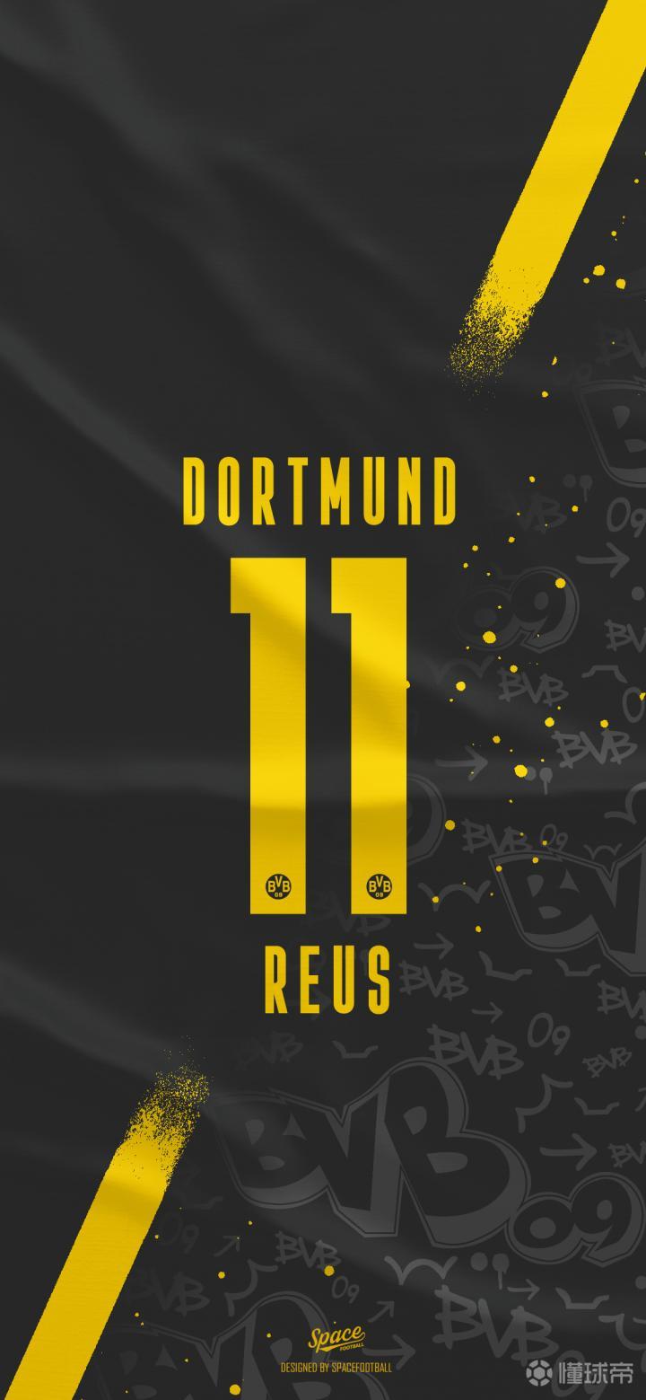 多特蒙德2021赛季客场球衣印号壁纸desi