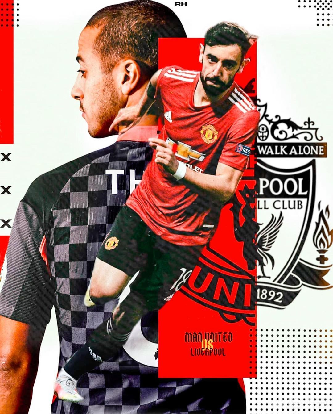 比赛海报:英超第34轮补赛,曼联vs利物浦