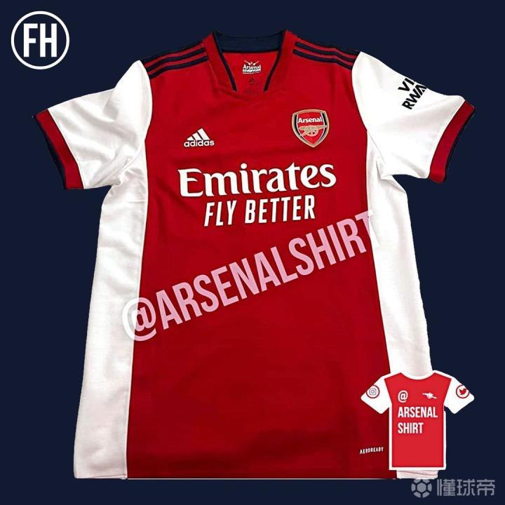 谍照阿森纳20212022赛季主场球衣