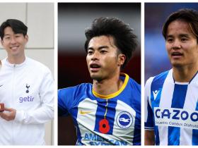 三名亚洲球员天赋PK：孙兴慜、久保建英、三笘薫