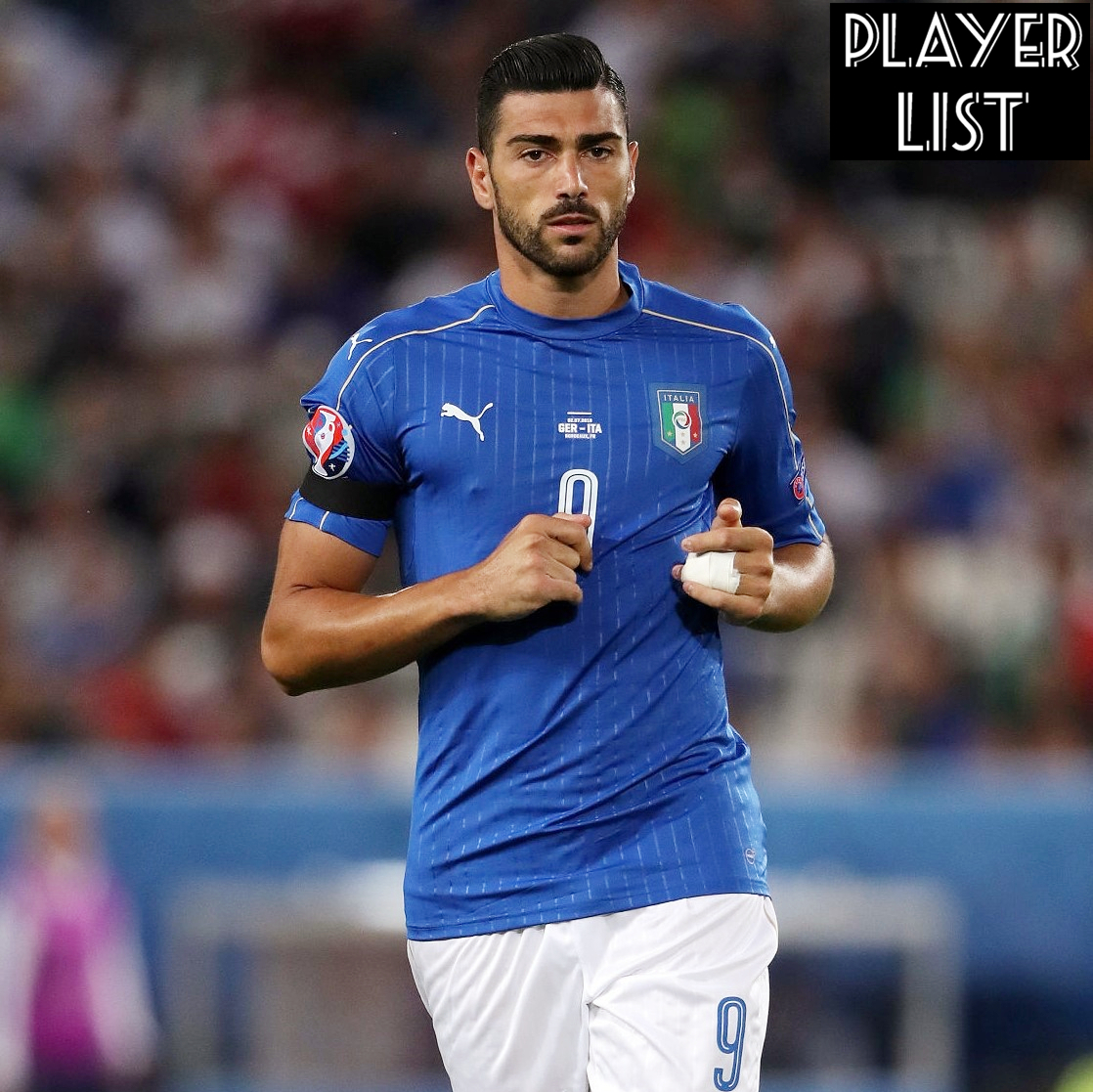 2016欧洲杯的意大利队锋线7扎扎尤文图