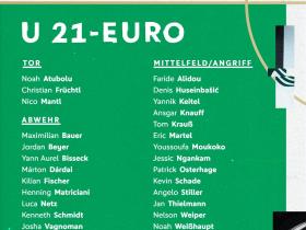 德国U21国青队公布备战U21欧青赛初选大名单，穆科科领衔