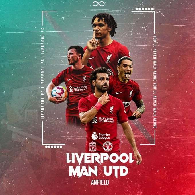比赛海报英超第26轮双红会利物浦vs曼彻斯特联