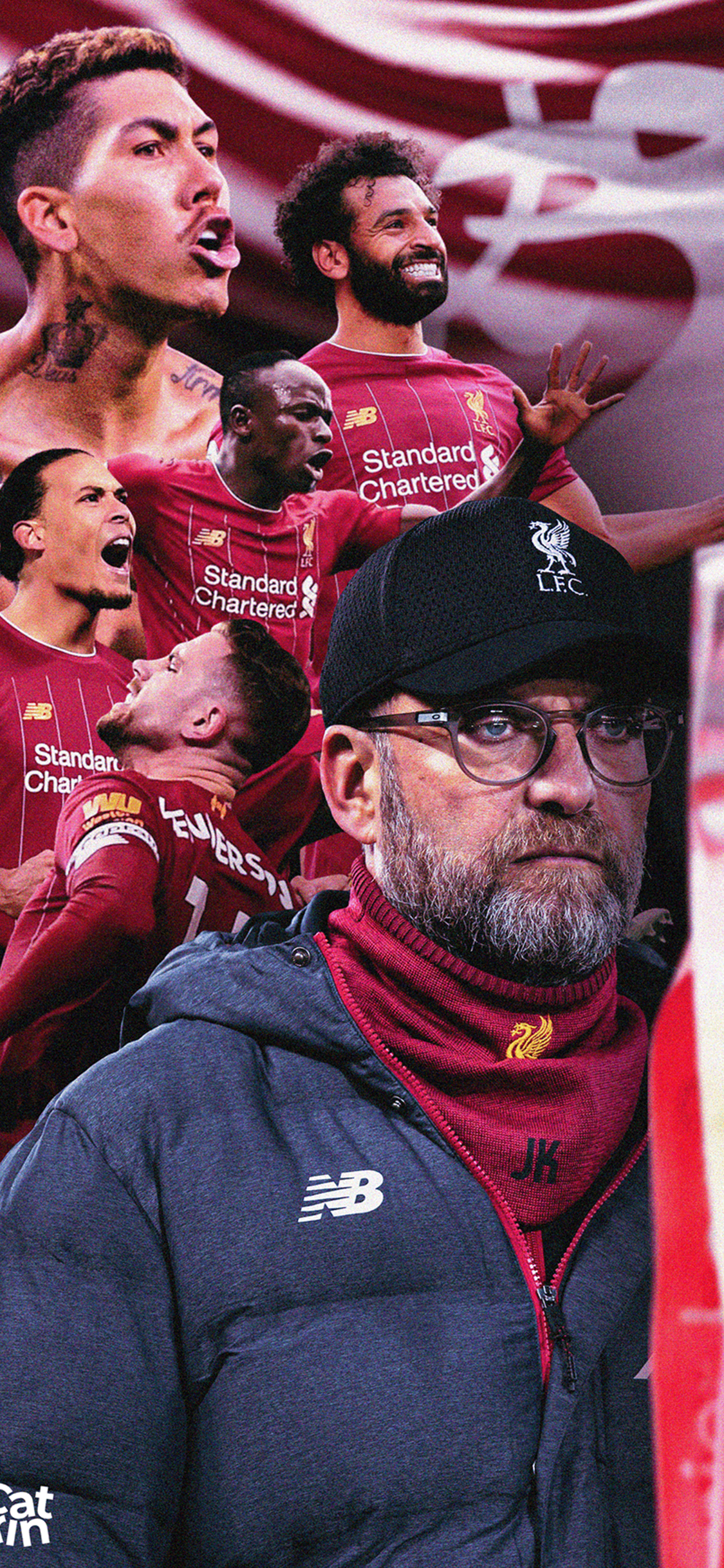 踢球侠无水印全面屏壁纸英超利物浦手机壁纸第三期