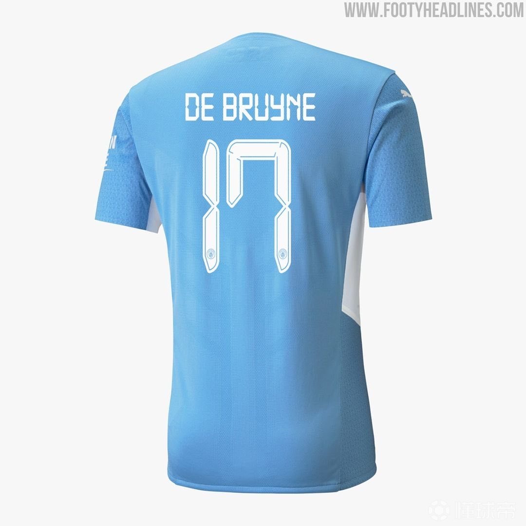 2122赛季曼城球衣姓名与号码字体大家觉得怎