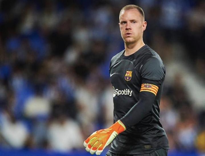 特尔施特根晒担任巴萨队长照片:球队表现不错,再接再厉|巴塞罗那|特尔