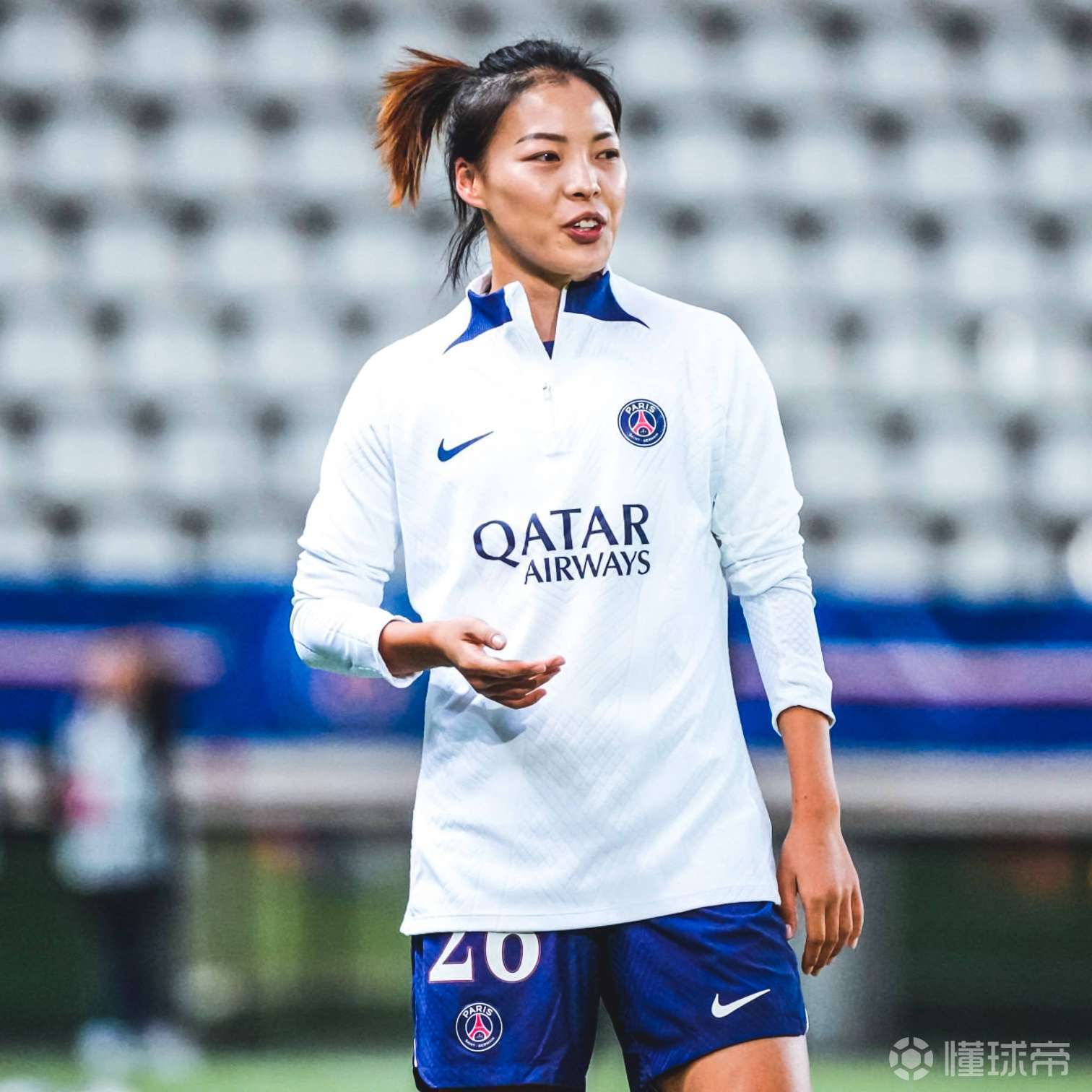 中国女足球员李梦雯连续3场首发,巴黎圣日耳曼女足.