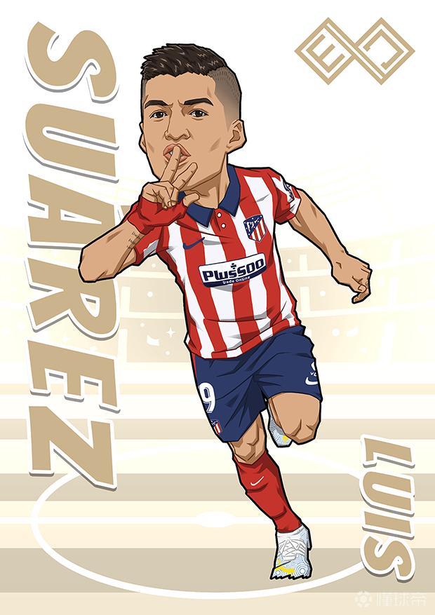 原创球星漫画插画苏牙苏亚雷斯高清图请移步