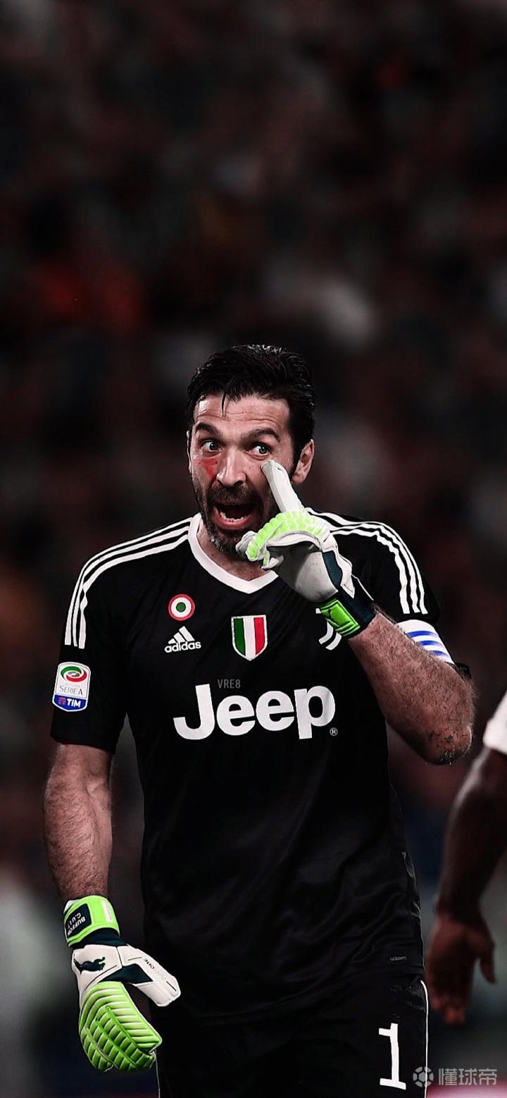 尤文传奇门将布冯壁纸合集 竖屏|尤文图斯|布冯|懂球帝