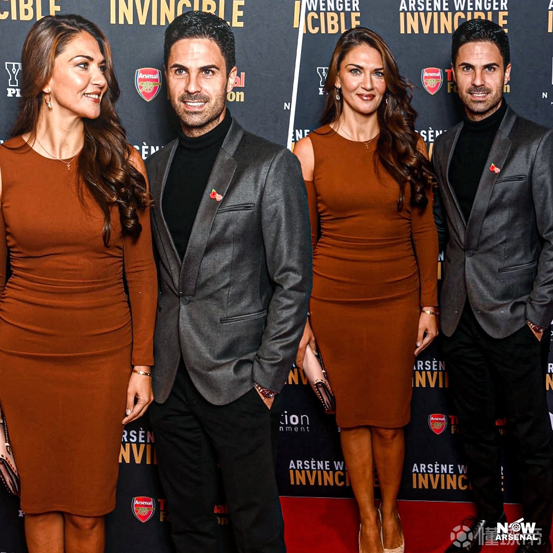 纪录片温格不败之师英国首映礼阿尔特塔携妻子出席