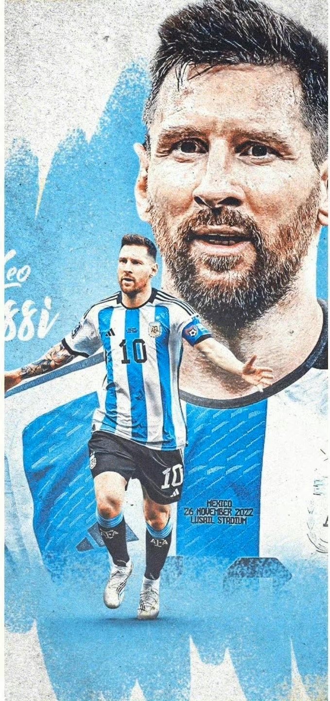 放一些本届世界杯梅西高清手机屏保