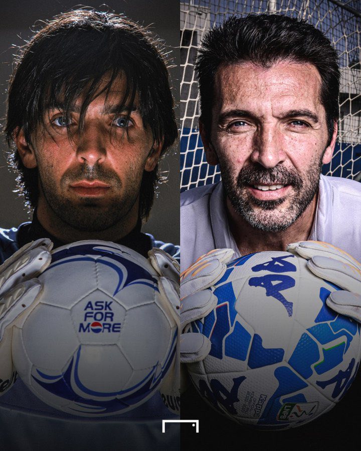 22年前的布冯和现在的布冯不得不说岁月真是把杀