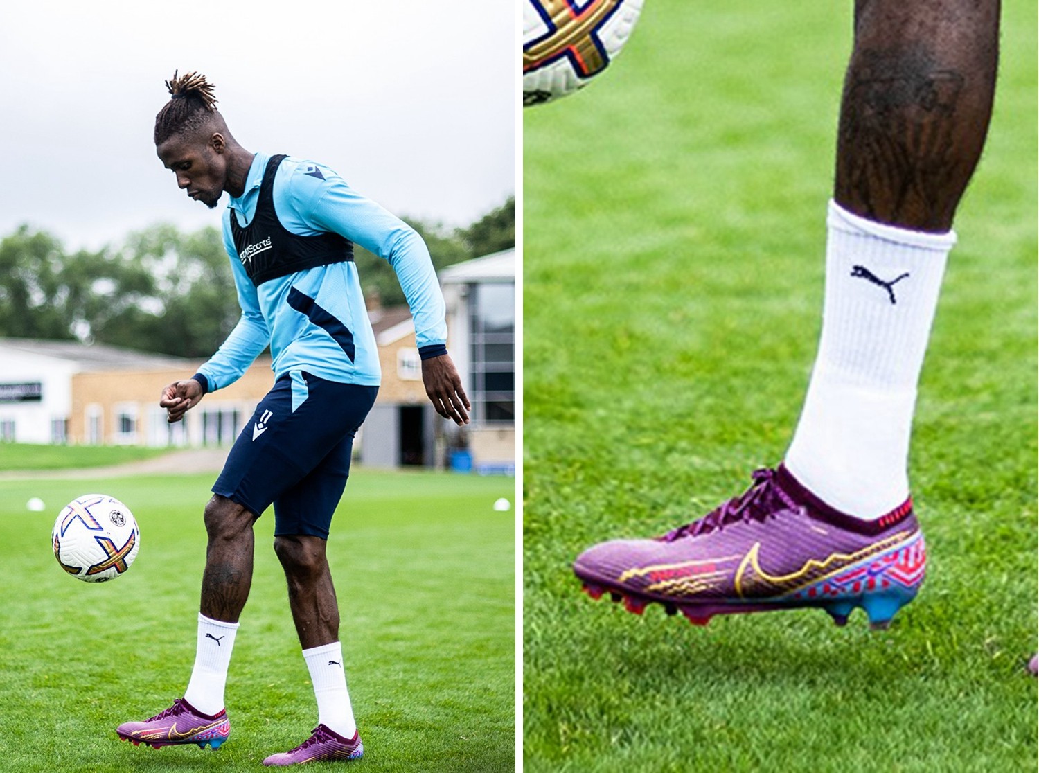 水晶宫头号球星扎哈上脚了耐克为姆巴佩推出的个人专属足球鞋