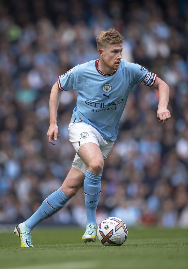 德布劳内18次传球进禁区为本赛季欧冠单场最多