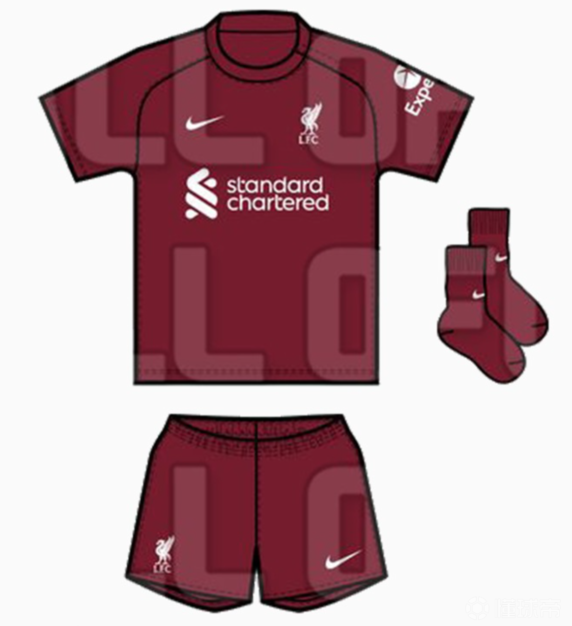 利物浦202223赛季主场球衣谍照曝光