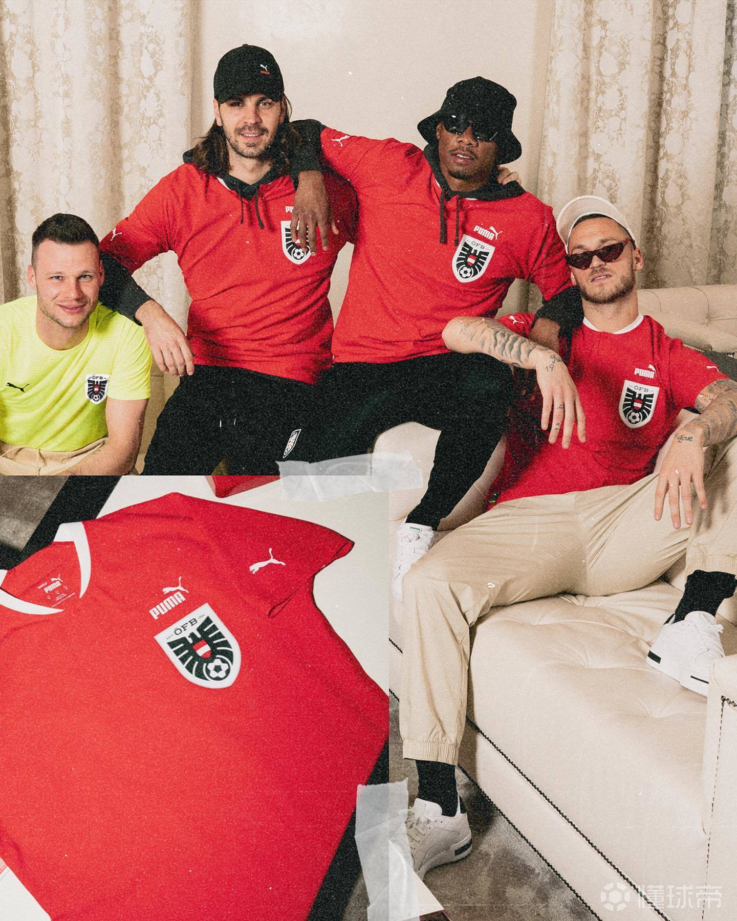 奥地利国家队2022主客场球衣正式发布