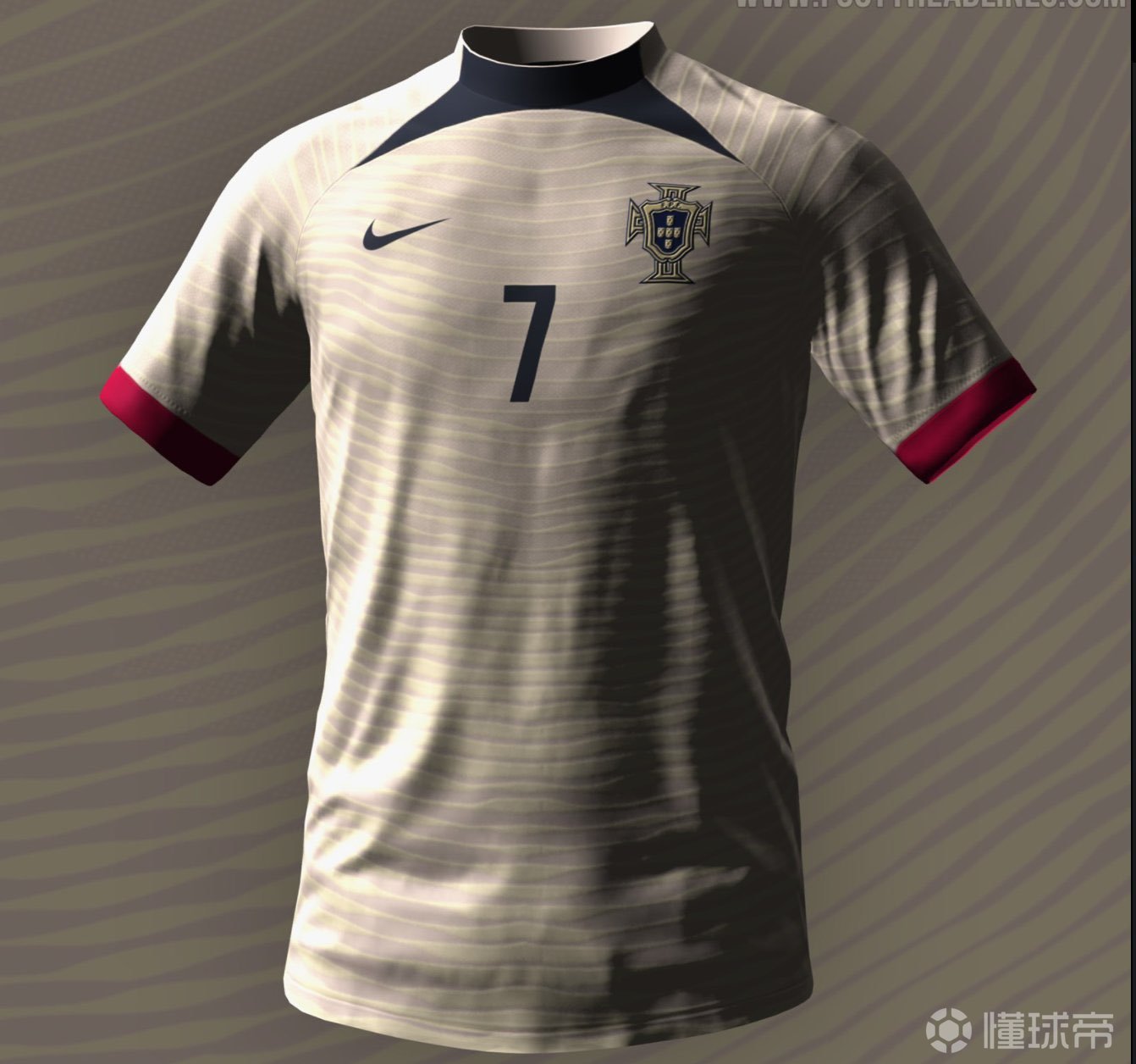 2022年世界杯葡萄牙主客场球衣谍照出炉