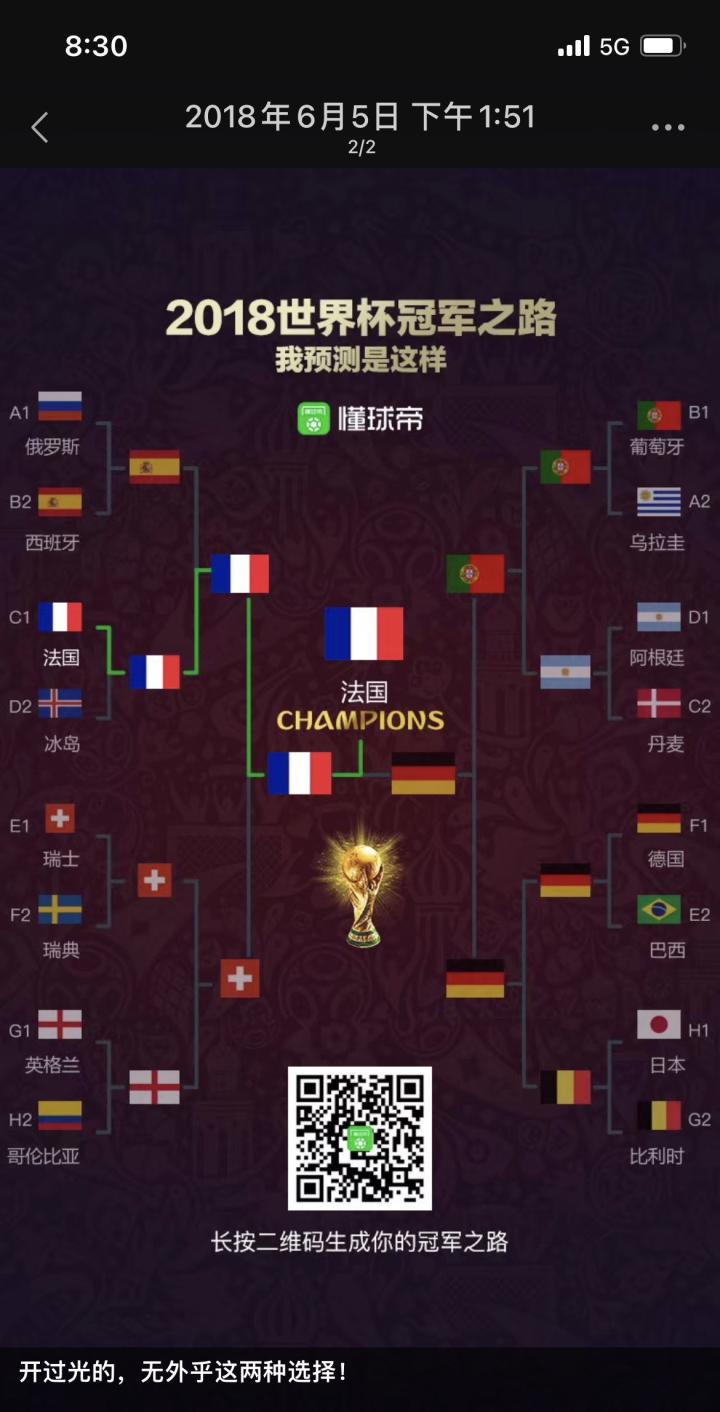 关于18年世界杯我的预测…[绿帽狗头]|懂球帝