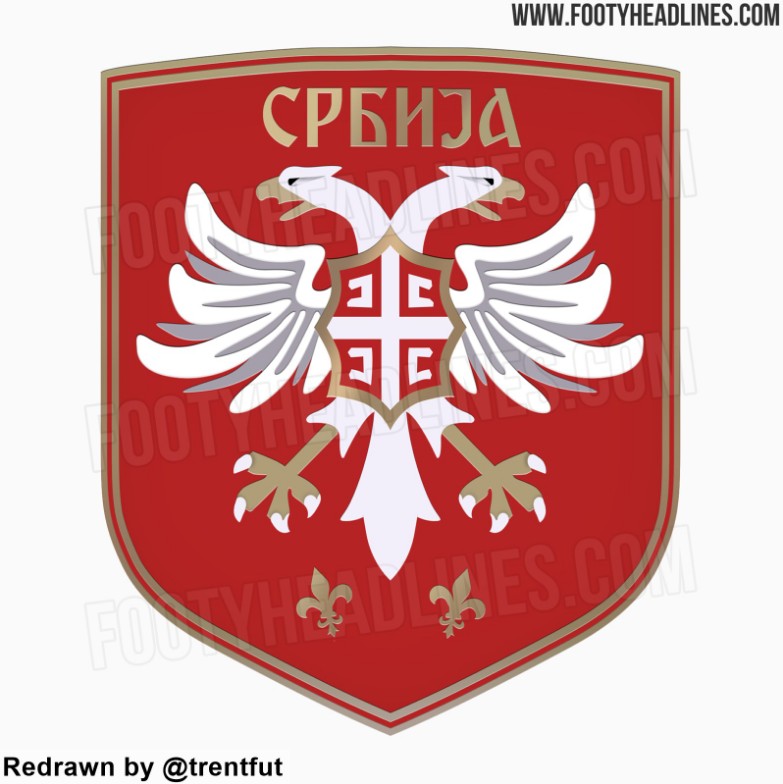 塞尔维亚男足双头鹰队徽曝光将在世界杯期间投入使用