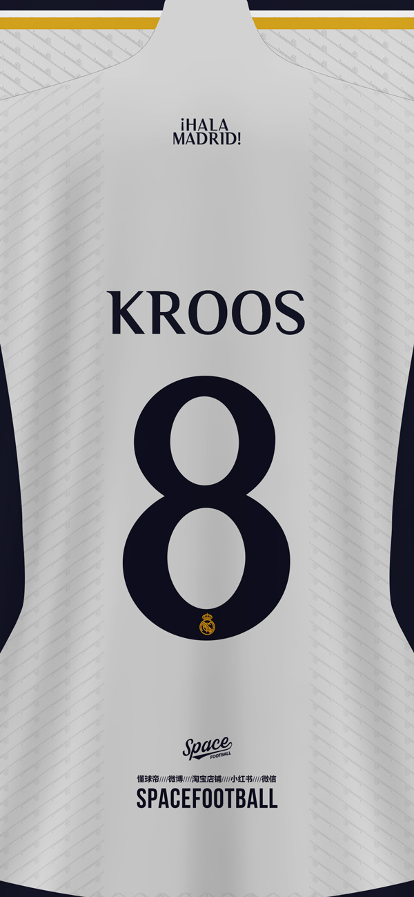 皇家马德里202324赛季主场球衣杯赛印号壁纸