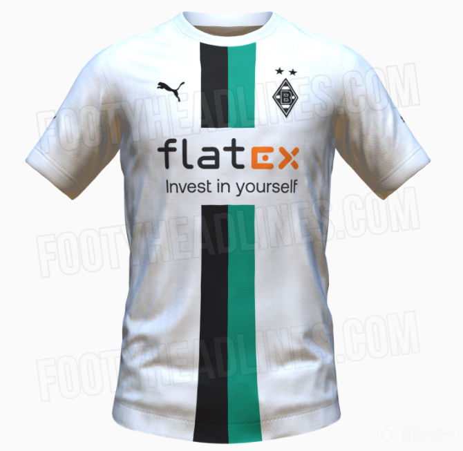 最新门兴格拉德巴赫202223赛季主场球衣谍照