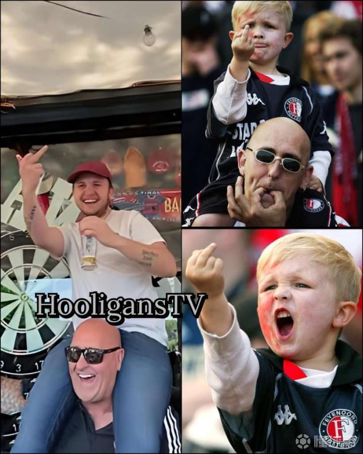 大家还记得这个费耶诺德小球迷吧他也长大了裂开