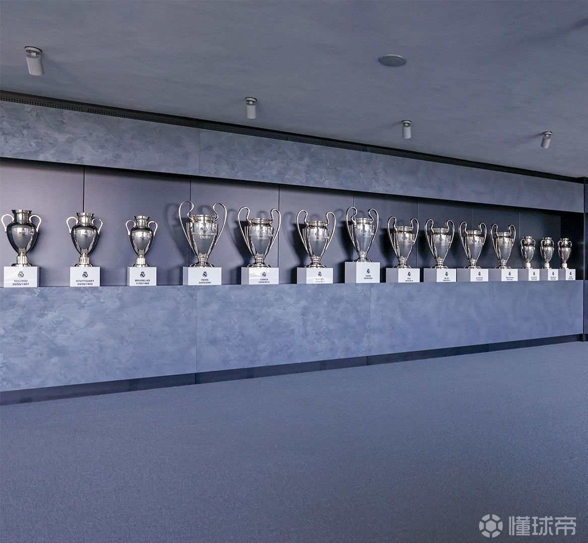 第14冠落位皇马荣誉室欧冠奖杯已更新为14座